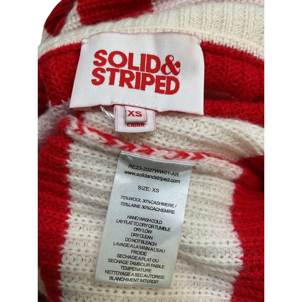 Solid & Striped Knit Red Adriana Sweater Size XS - Picture 4 of 4